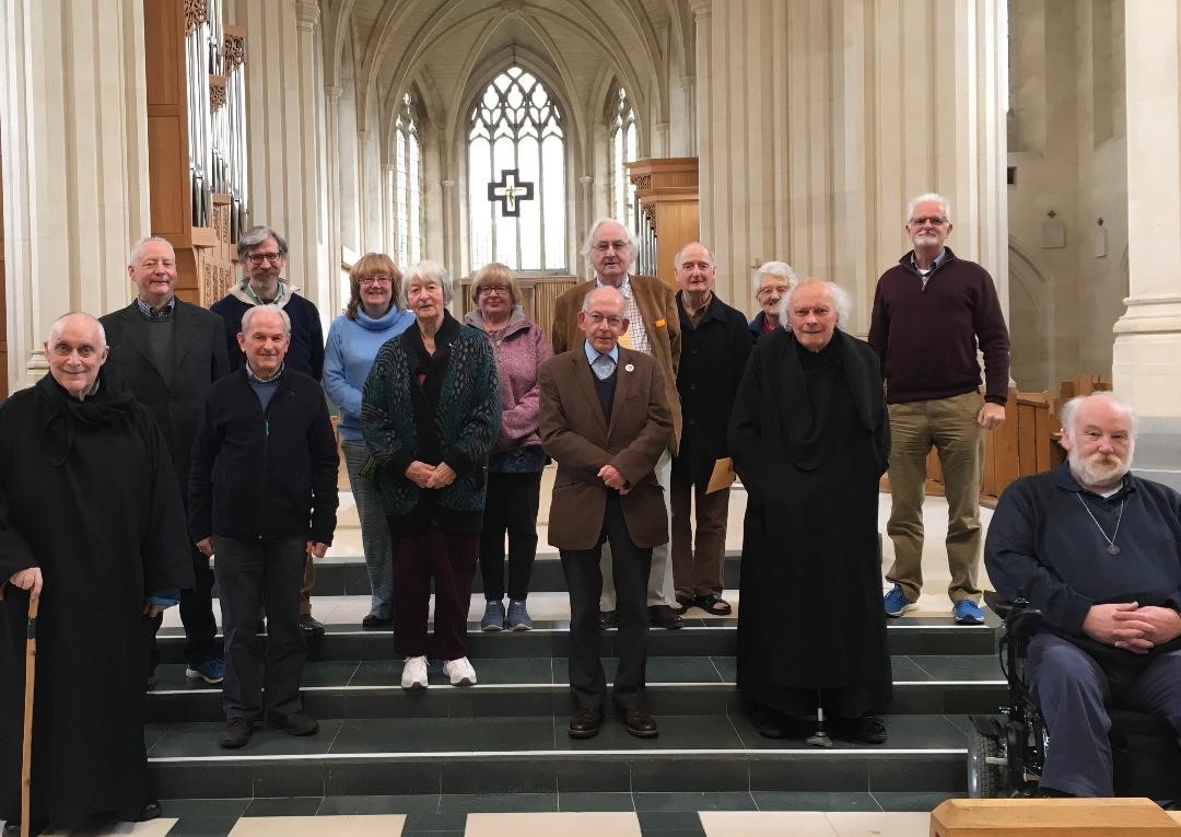 Group photo taken in Abbey Church